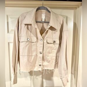 Cropped Utility Chore Jacket